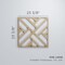 Ekena Millwork Large Killeen Decorative Fretwork Wood Wall Panels, Wood (Paint Grade), 23 3/8"W x 23 3/8"H x 3/8"T WALW24X24X0375KLNMF - alternate 2
